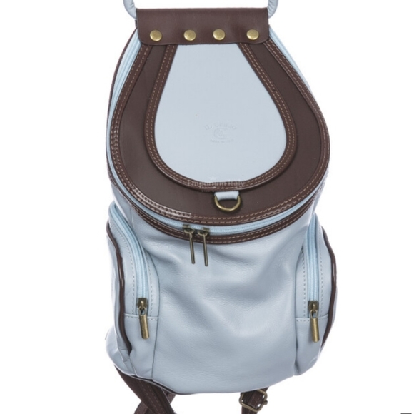 Genuine Leather VA Made in Italy Convertible Backpack - Picture 4 of 7